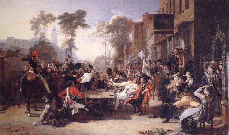 Sir David Wilkie Chelsea Pensioners Reading the Gazette of the Battle of Waterloo Spain oil painting art